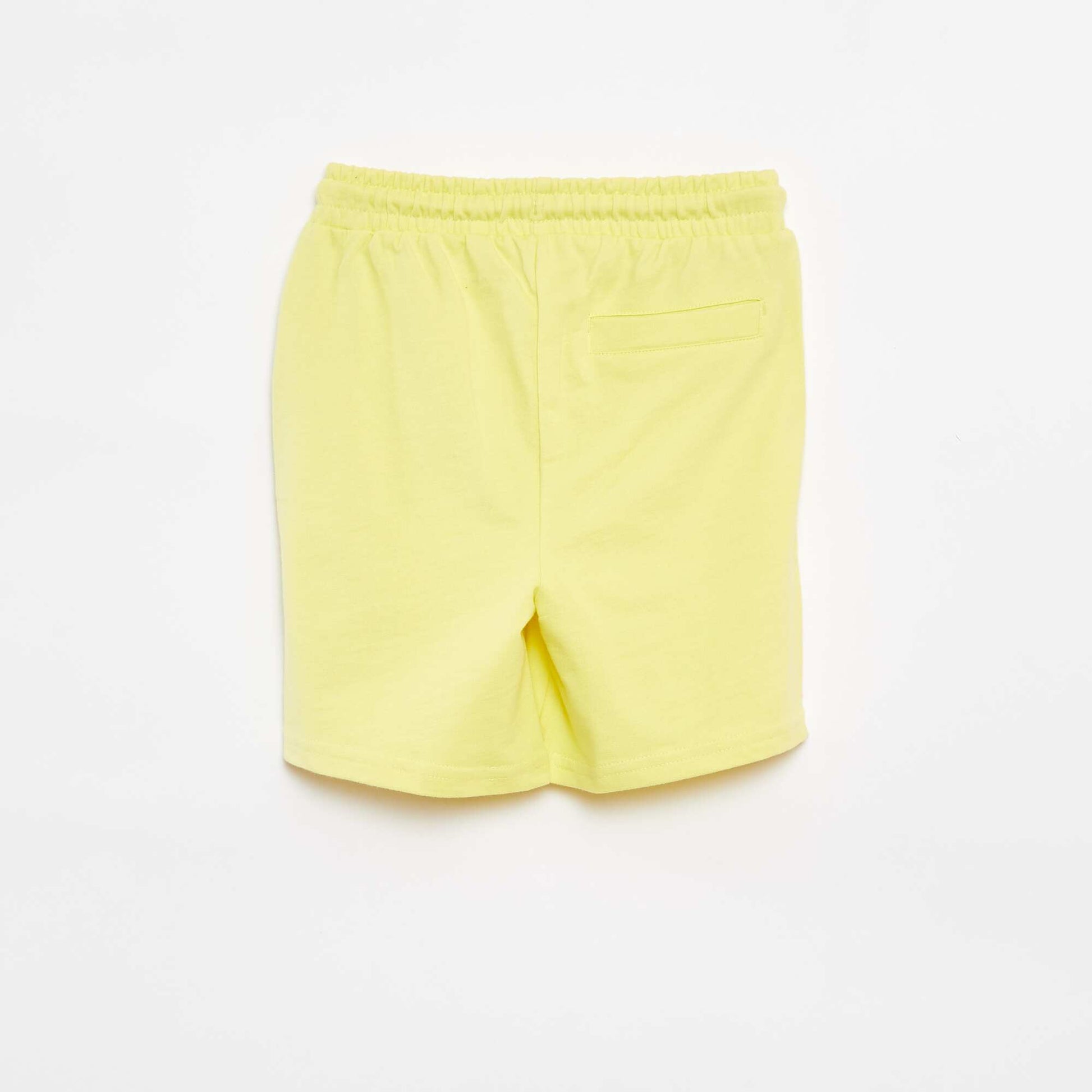 Short en molleton léger JAUNE