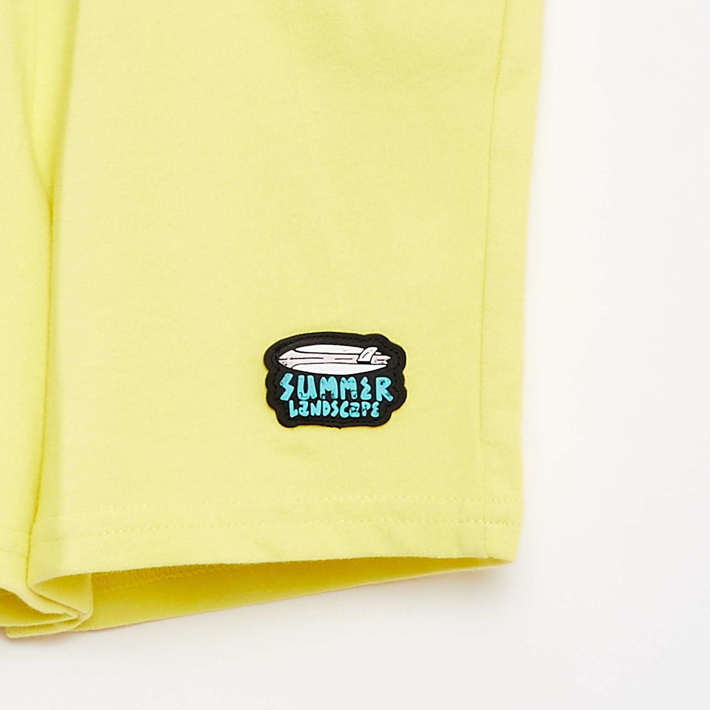 Short en molleton léger JAUNE