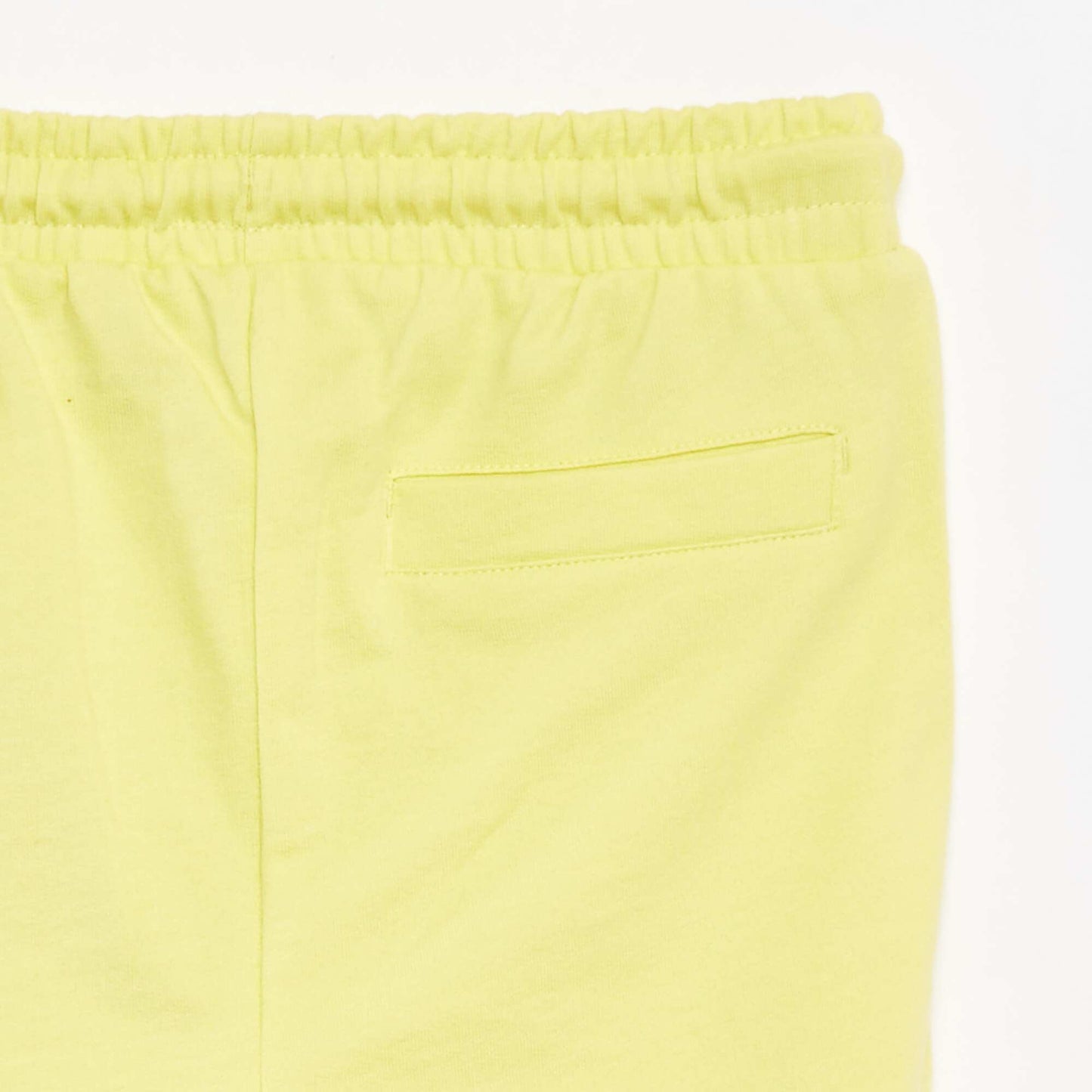 Short en molleton léger JAUNE