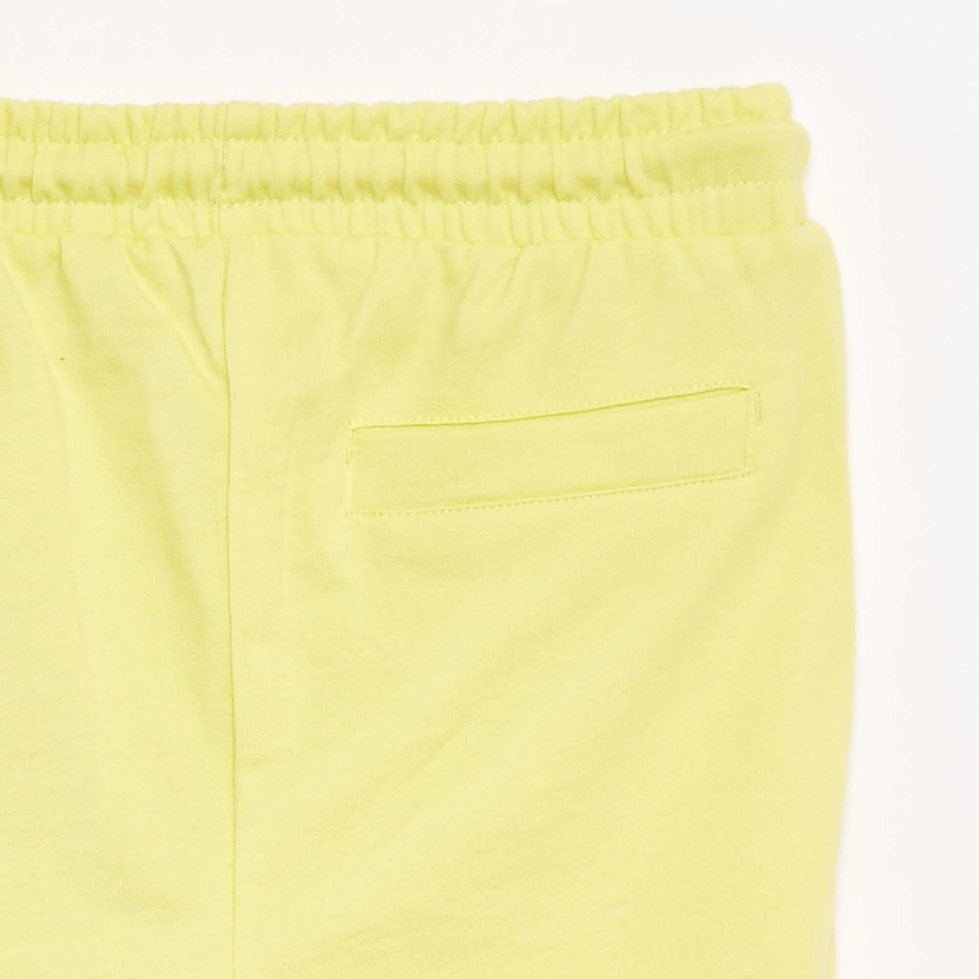 Short en molleton léger JAUNE