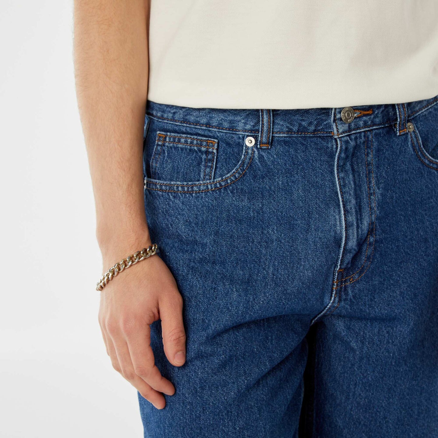 Bermuda en jean BLEU