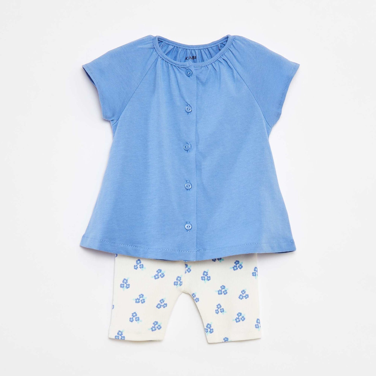 Ensemble 2 pièces tee-shirt + legging imprimé BLEU