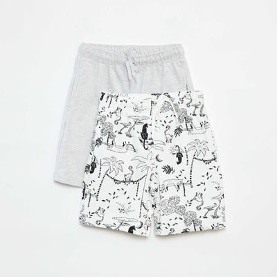 Lot de 2 shorts en molleton BLANC