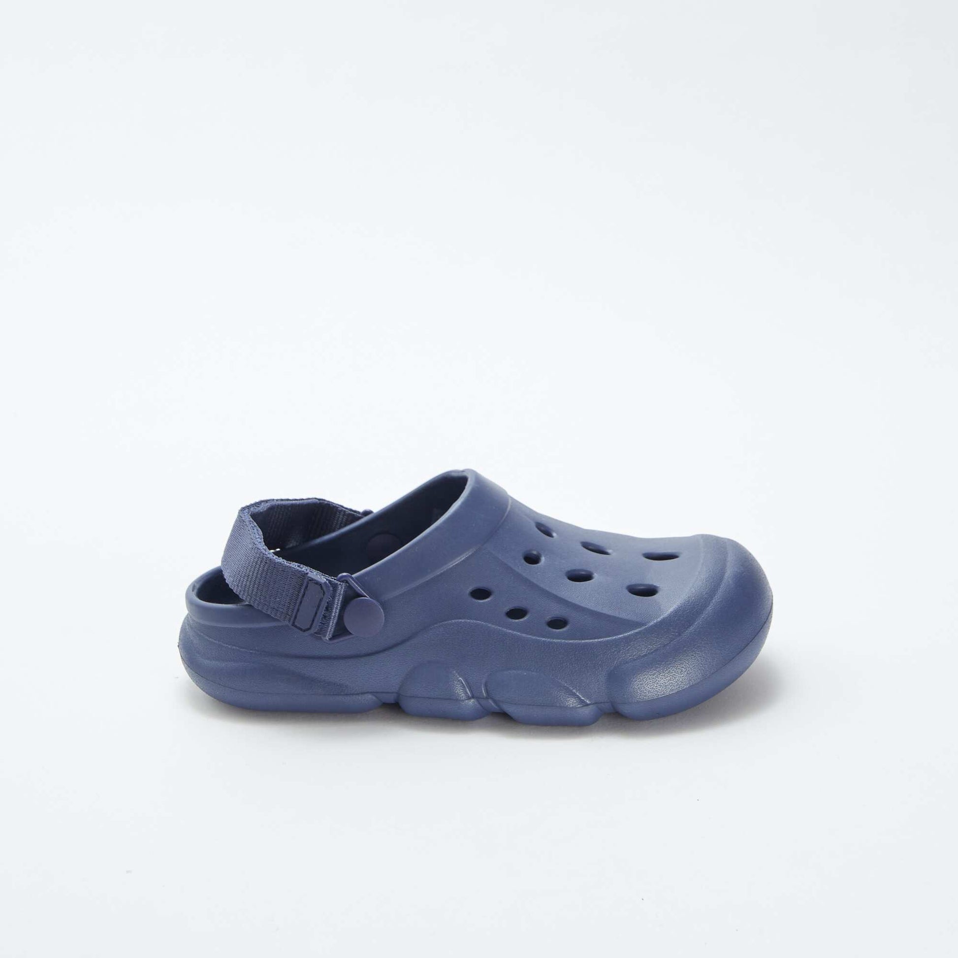 Sabots unis en plastique moulé BLEU