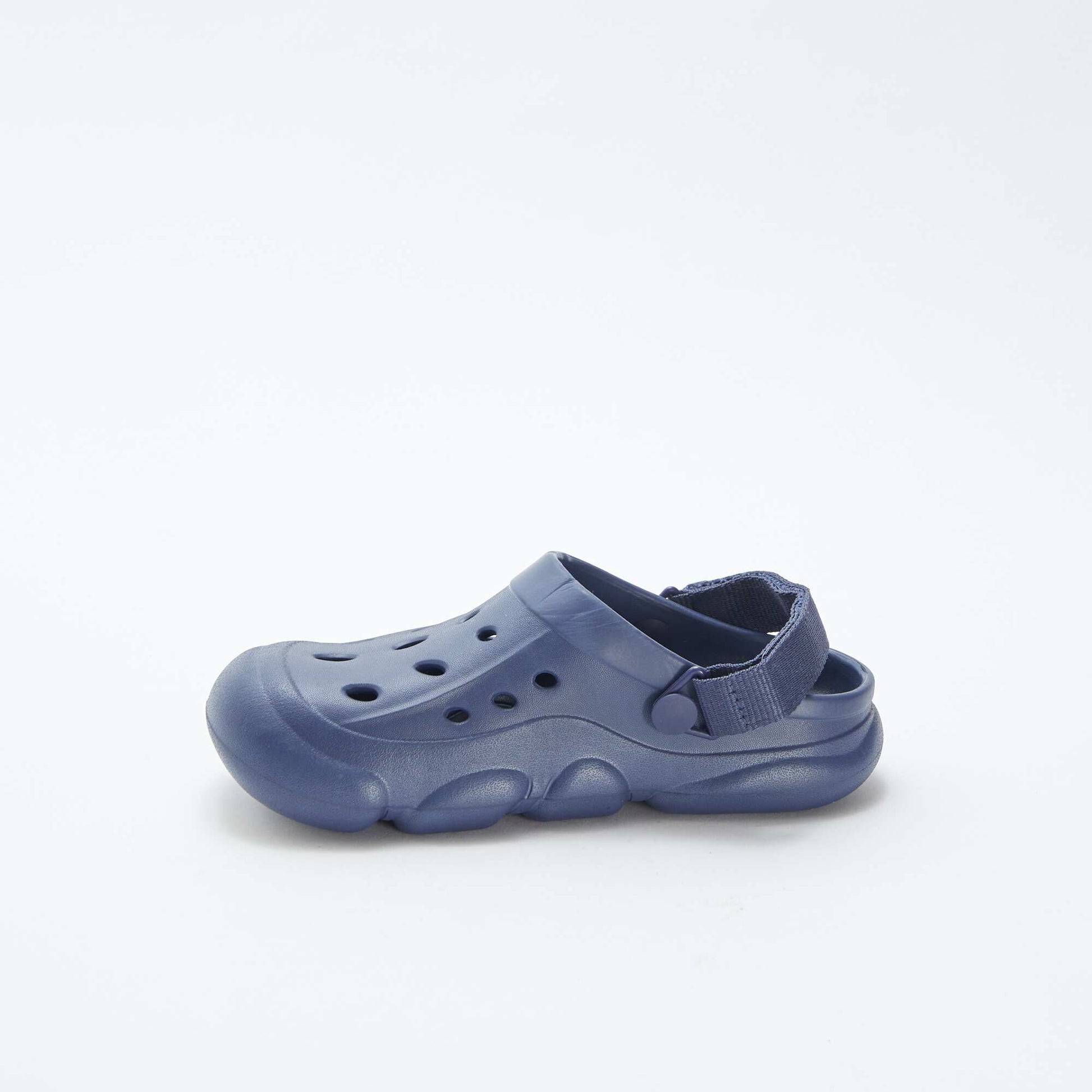 Sabots unis en plastique moulé BLEU