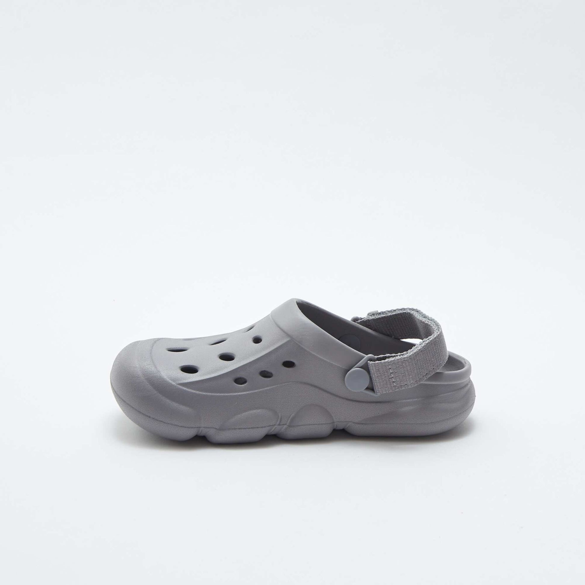 Sabots unis en plastique moulé GRIS