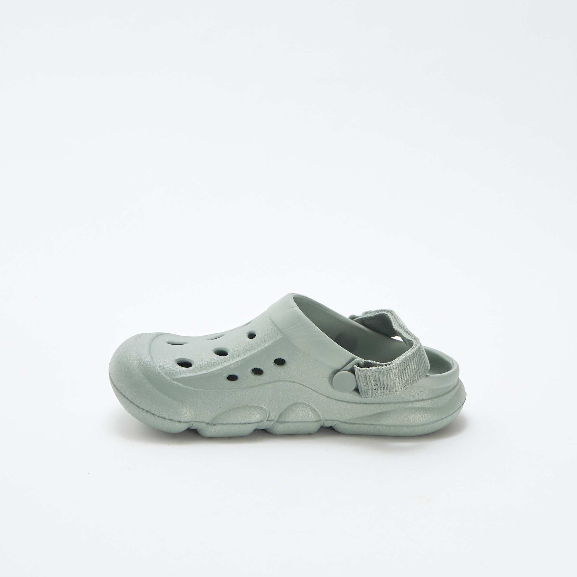 Sabots unis en plastique moulé VERT