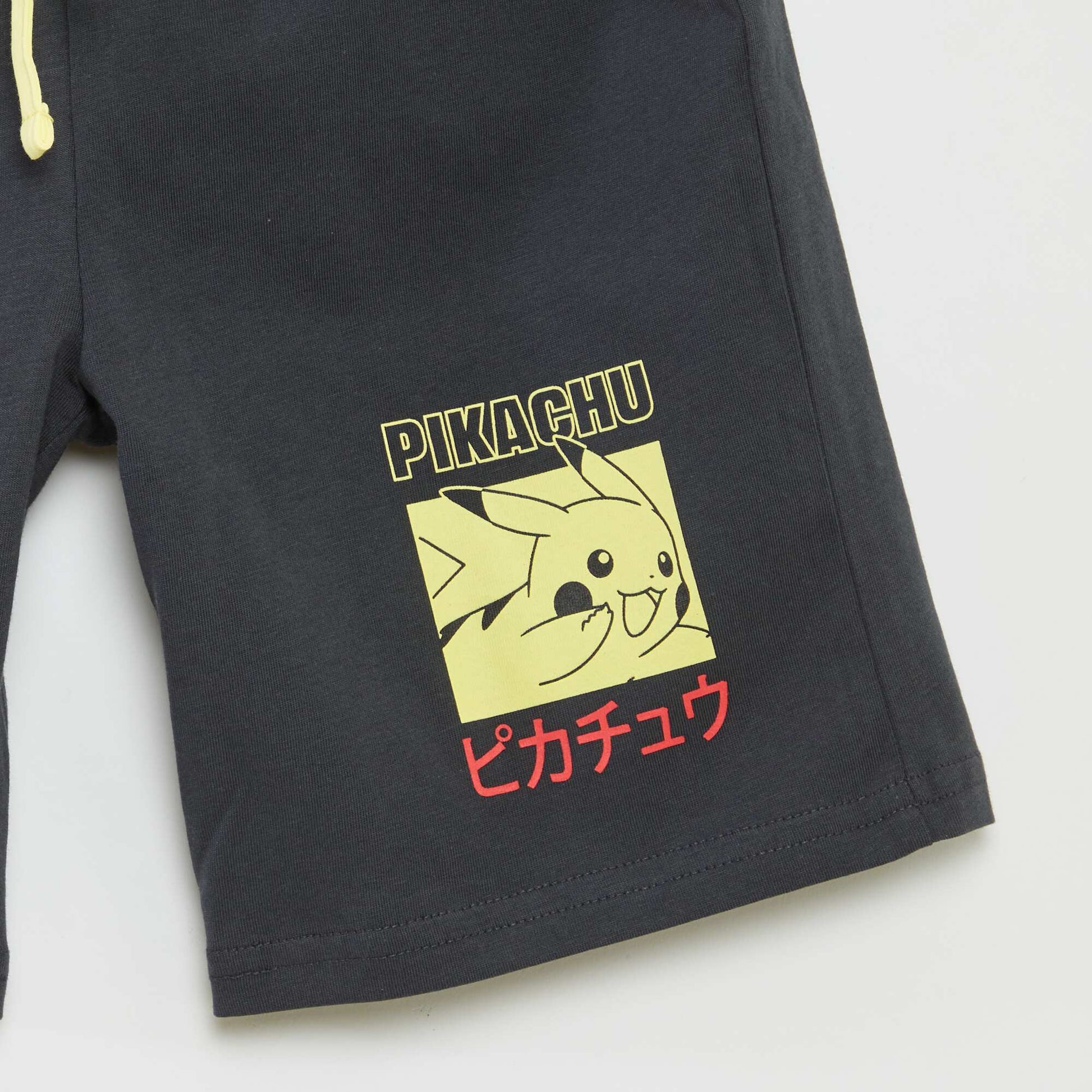 Ensemble t-shirt + short 'Pokemon' - 2 pièces JAUNE