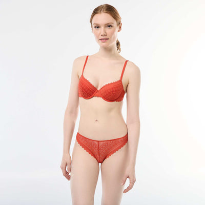 Tanga en dentelle ORANGE