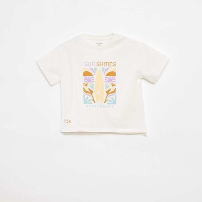 T-shirt à manches courtes - Grafik Edition BLANC