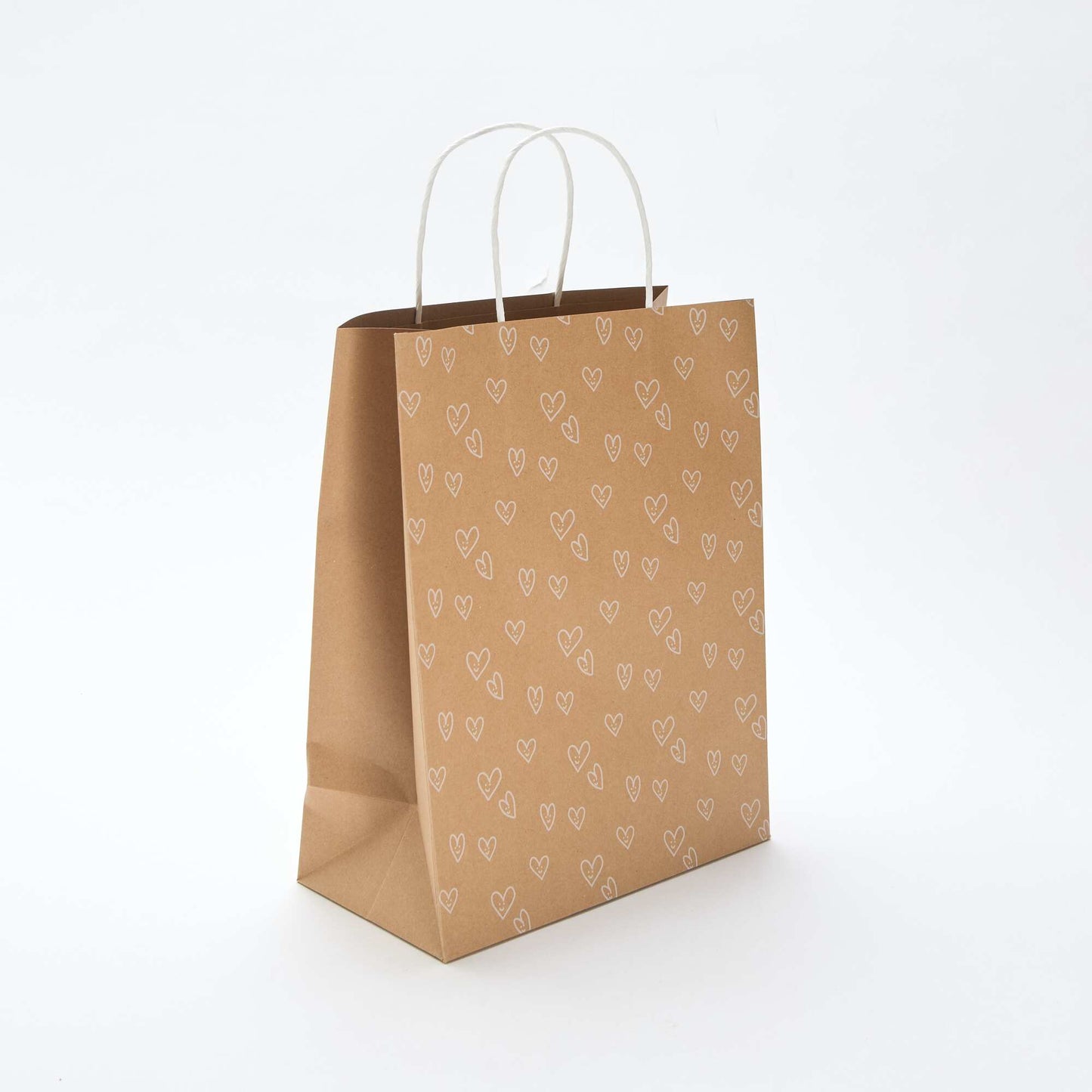 Sac cadeau 'coeur' BEIGE