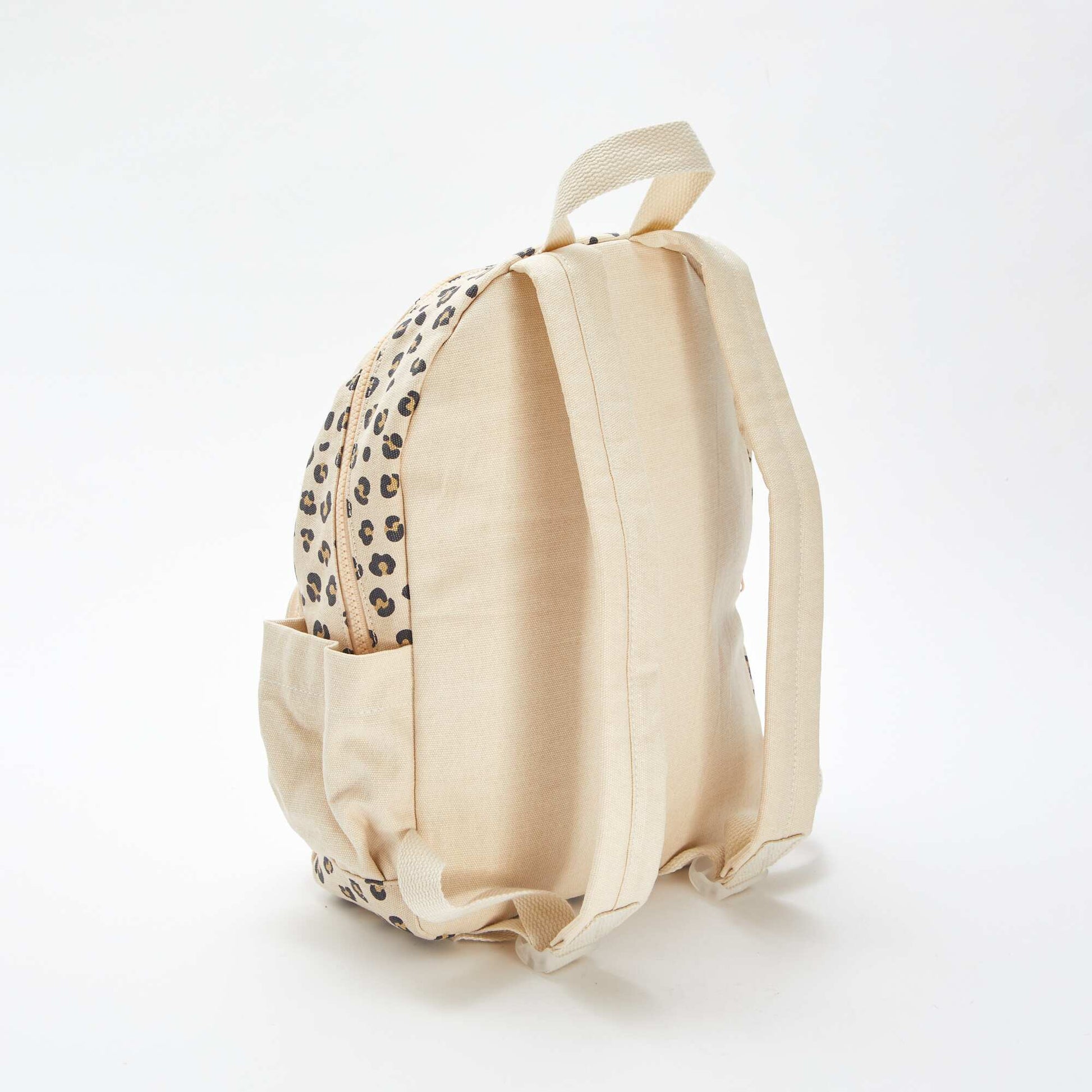 Sac à dos à 2 compartiments à motif léopard BEIGE