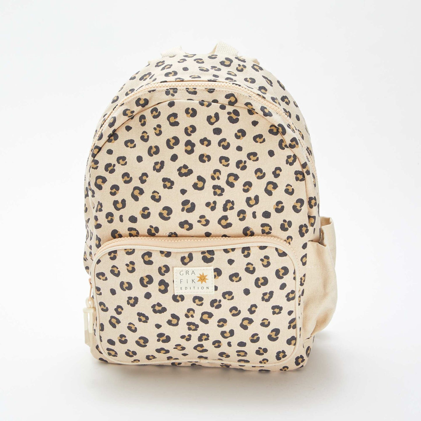 Sac à dos à 2 compartiments à motif léopard BEIGE