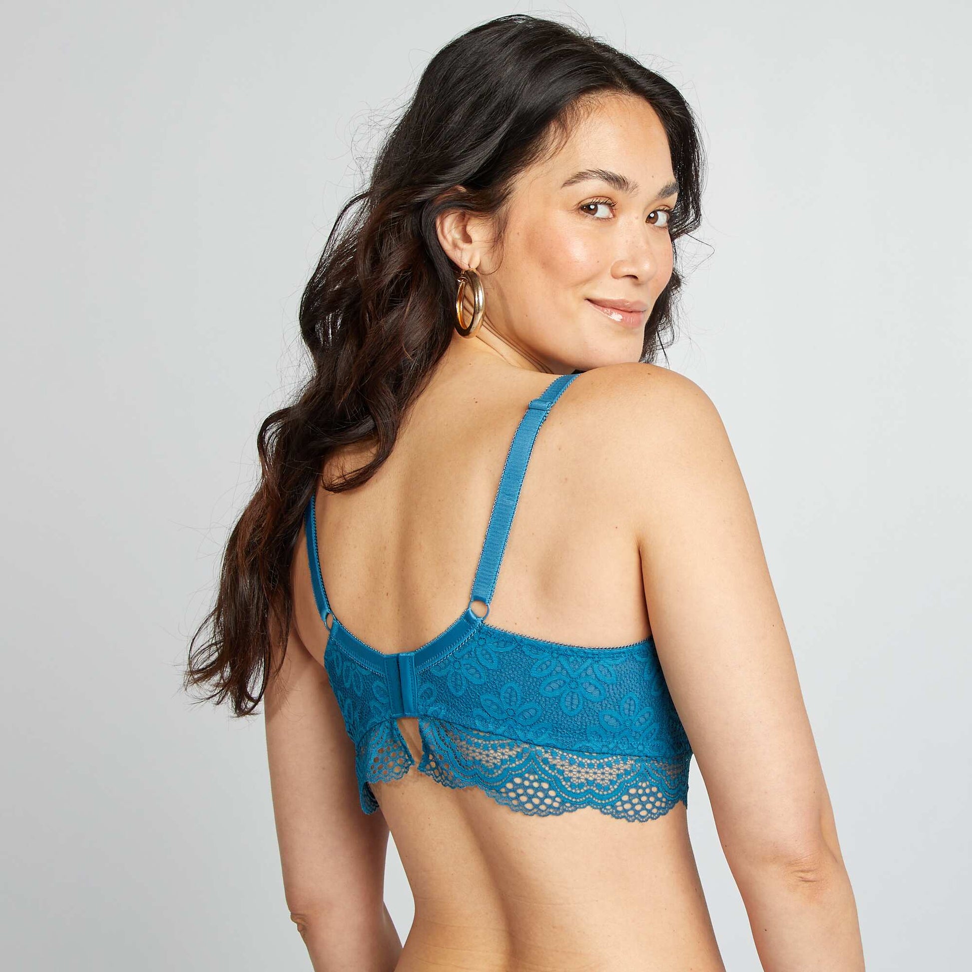 Soutien-gorge en dentelle D&E BLEU