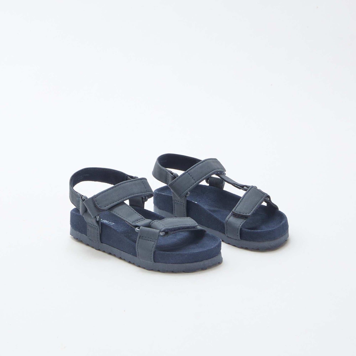 Sandales unies type trekking BLEU