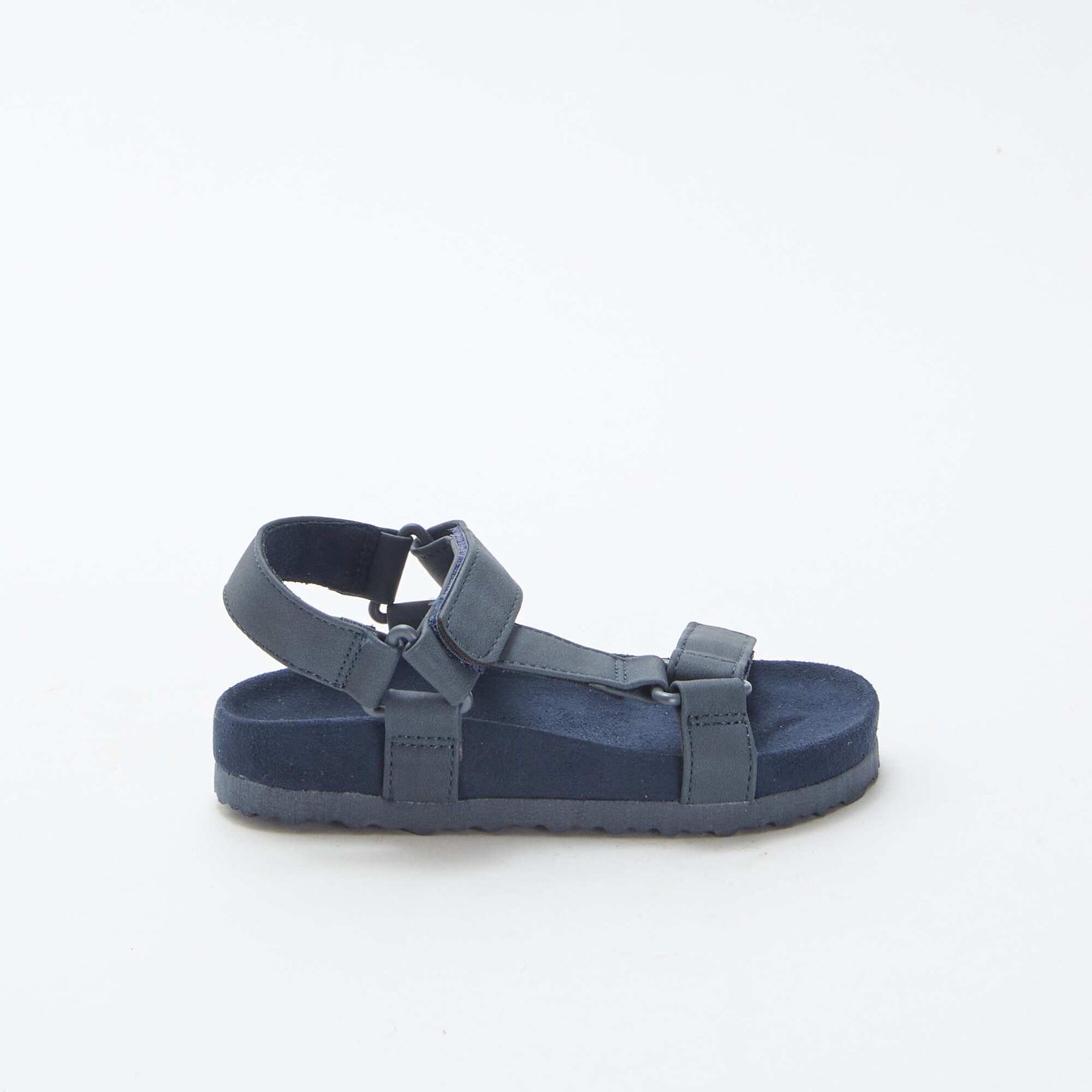 Sandales unies type trekking BLEU