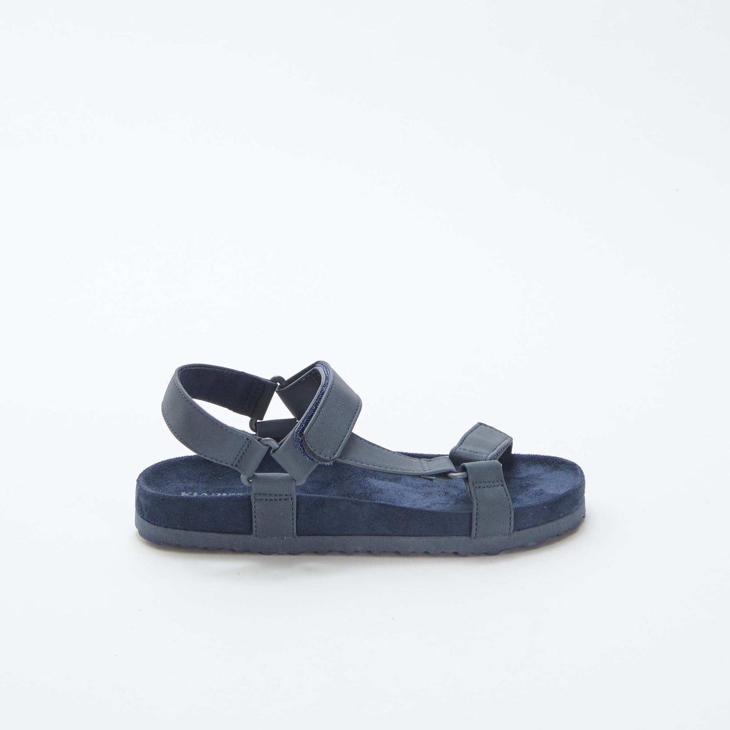 Sandales unies type trekking BLEU