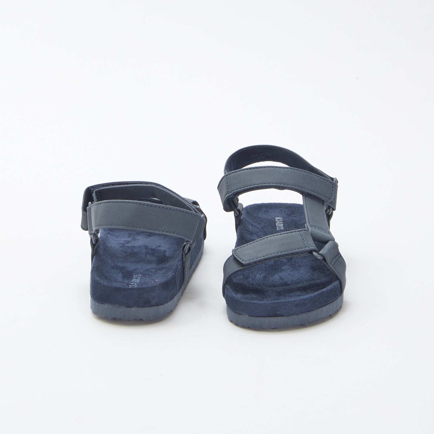 Sandales unies type trekking BLEU
