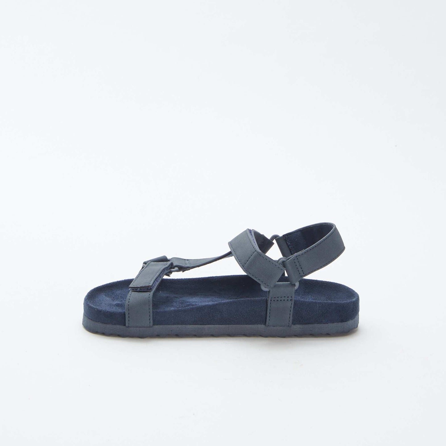 Sandales unies type trekking BLEU