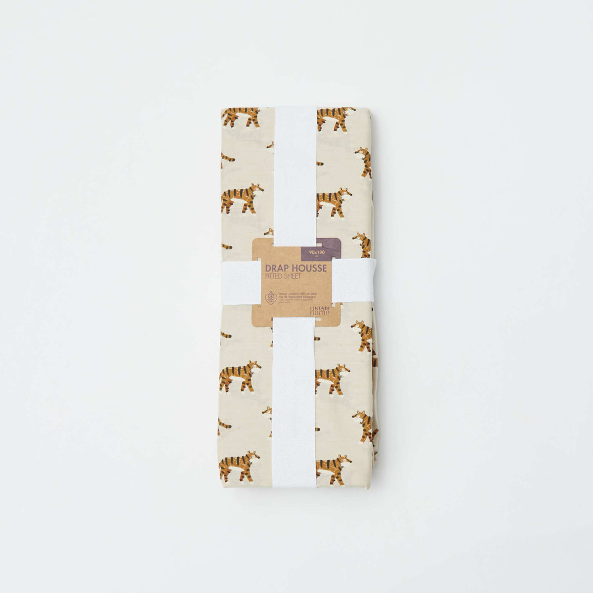 Drap housse 1 personnes (90x190) en coton - Kiabi Home BEIGE