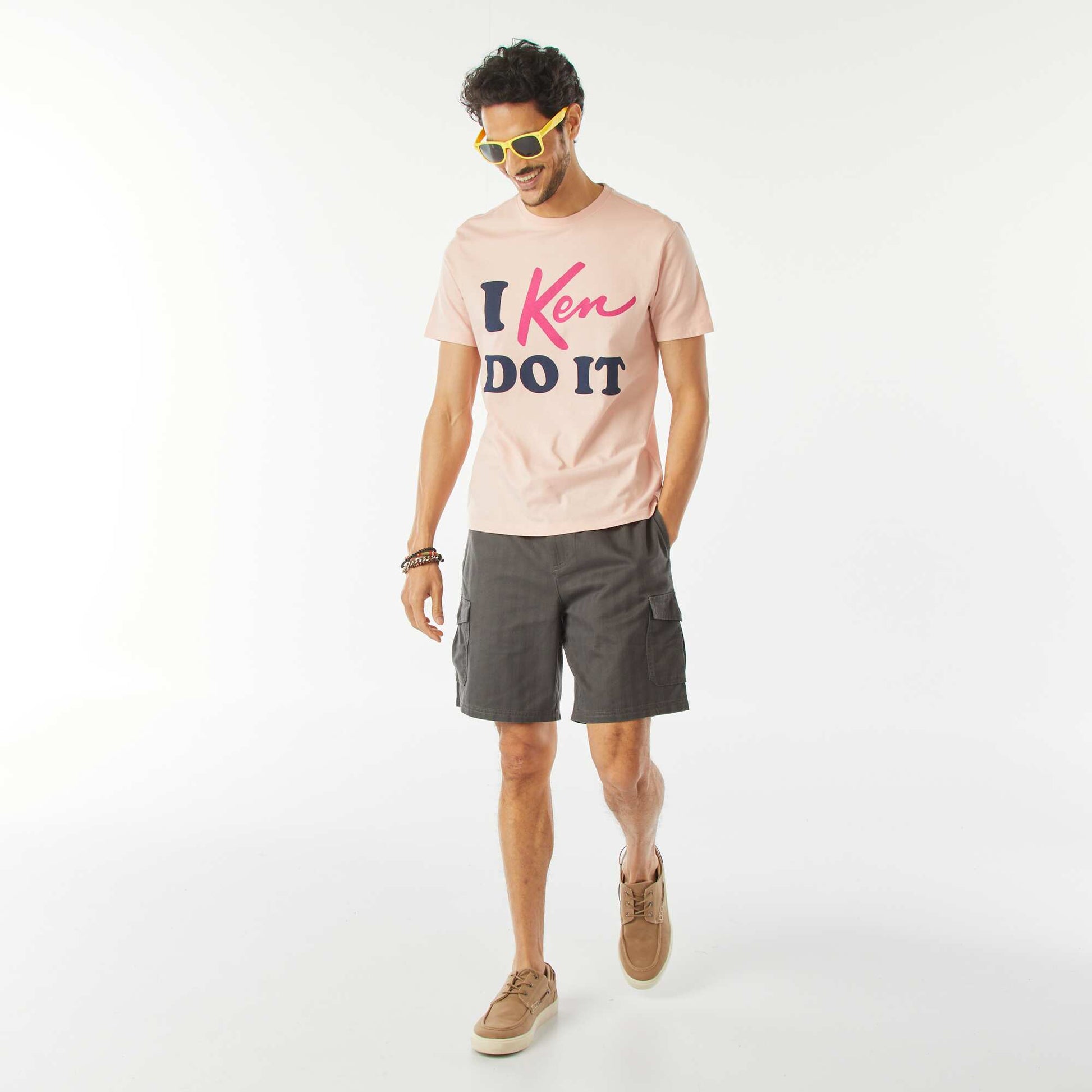 Tee-shirt imprimé message 'Ken' ROSE