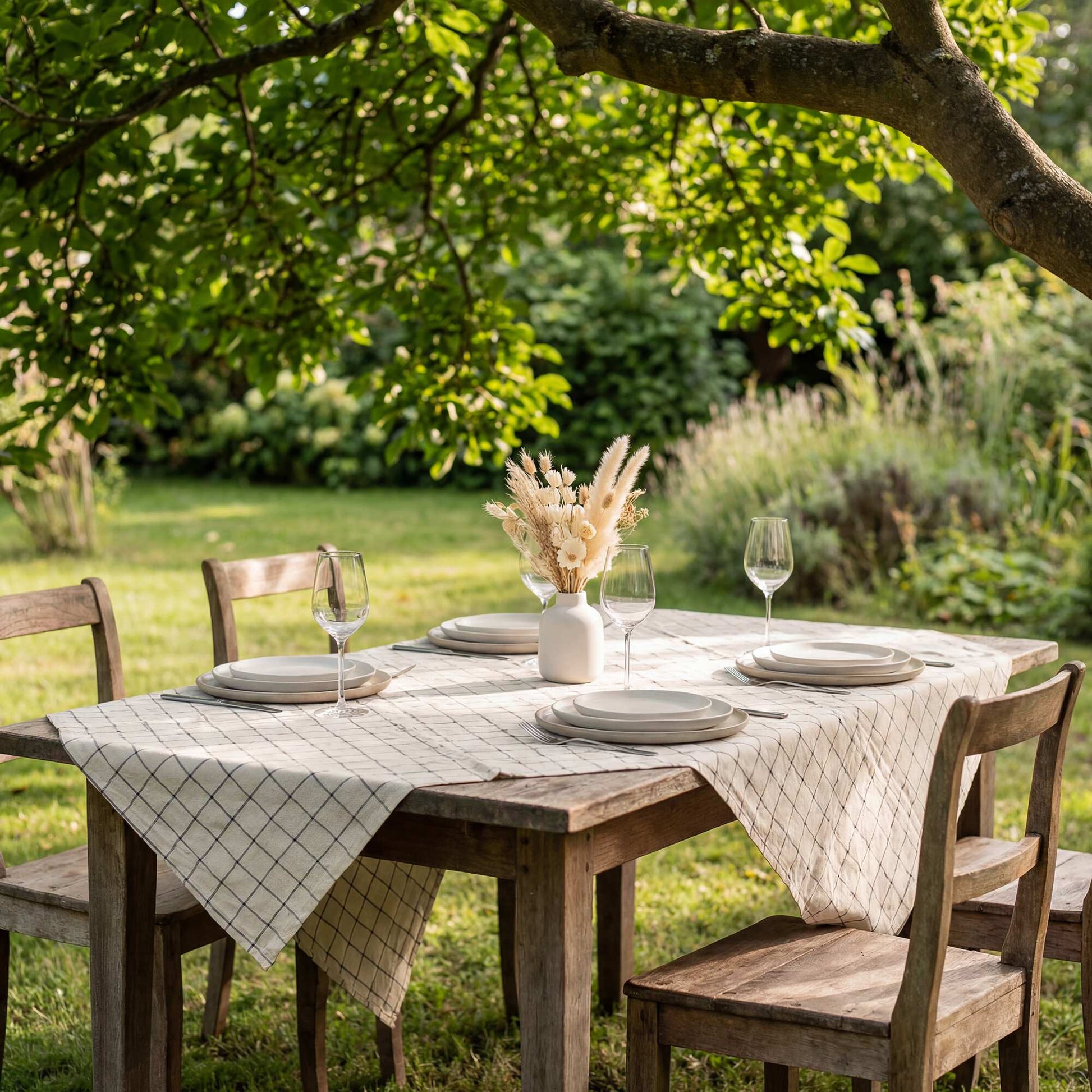 Nappe à carreaux (150x300 cm) - Kiabi Home NOIR