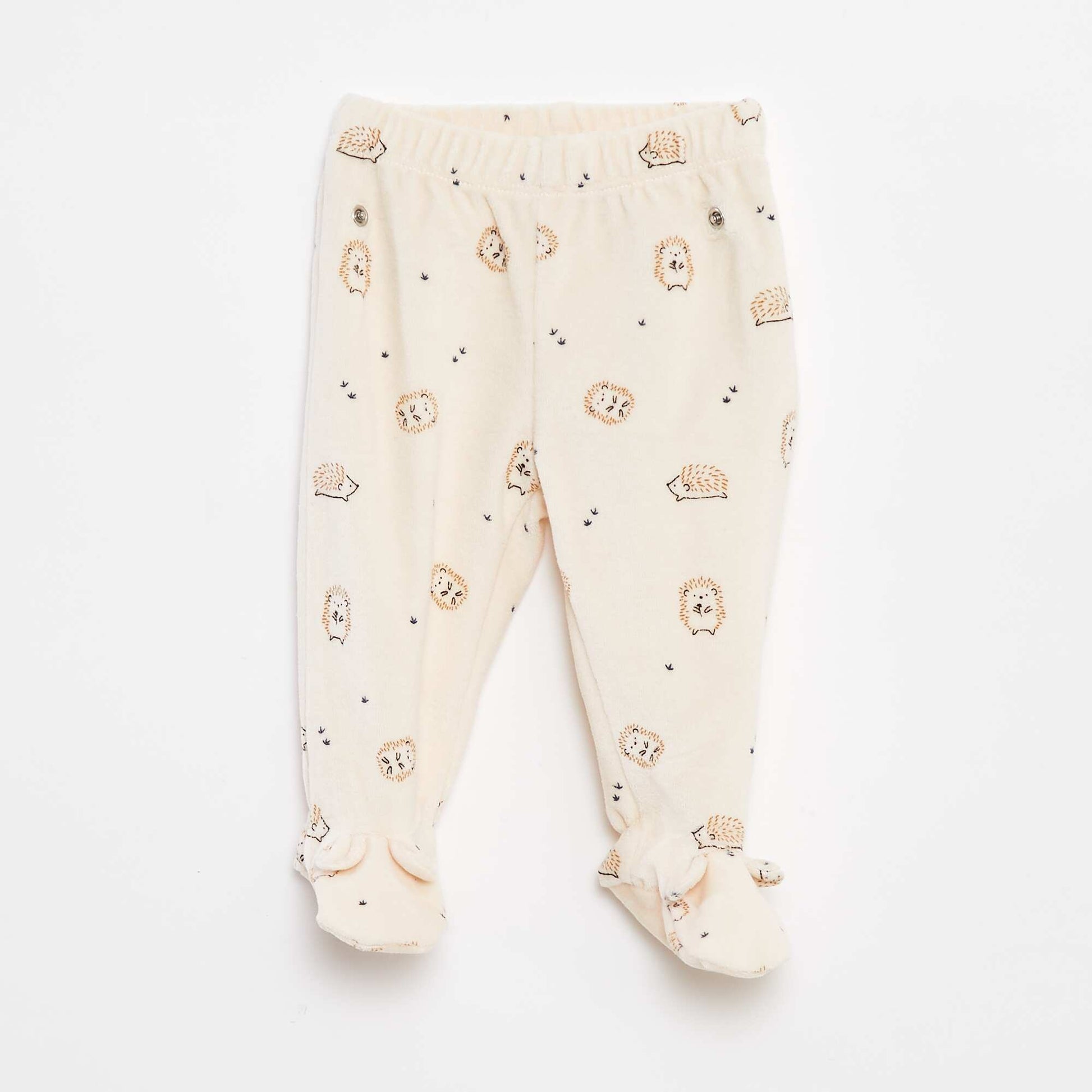 Pyjama en velours - 2 pièces BLANC
