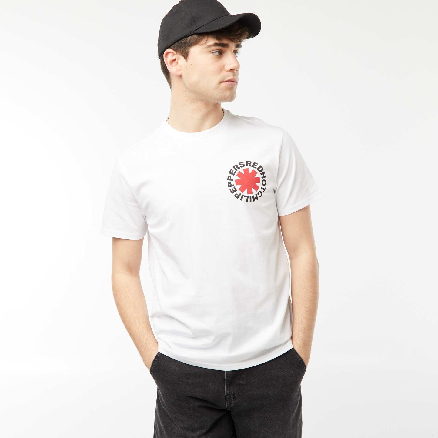 Tee-shirt imprimé 'Red Hot Chili Peppers' BLANC