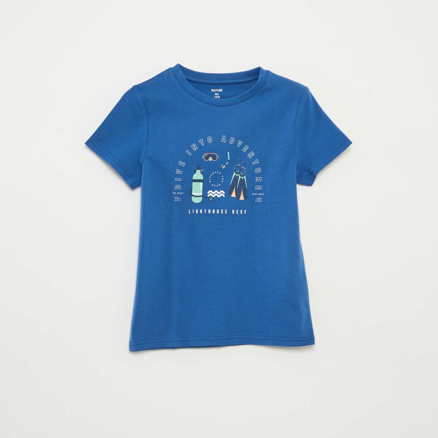 T-shirt imprimé fantaisie BLEU
