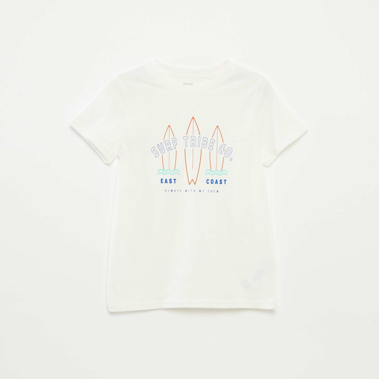 T-shirt imprimé fantaisie BLANC