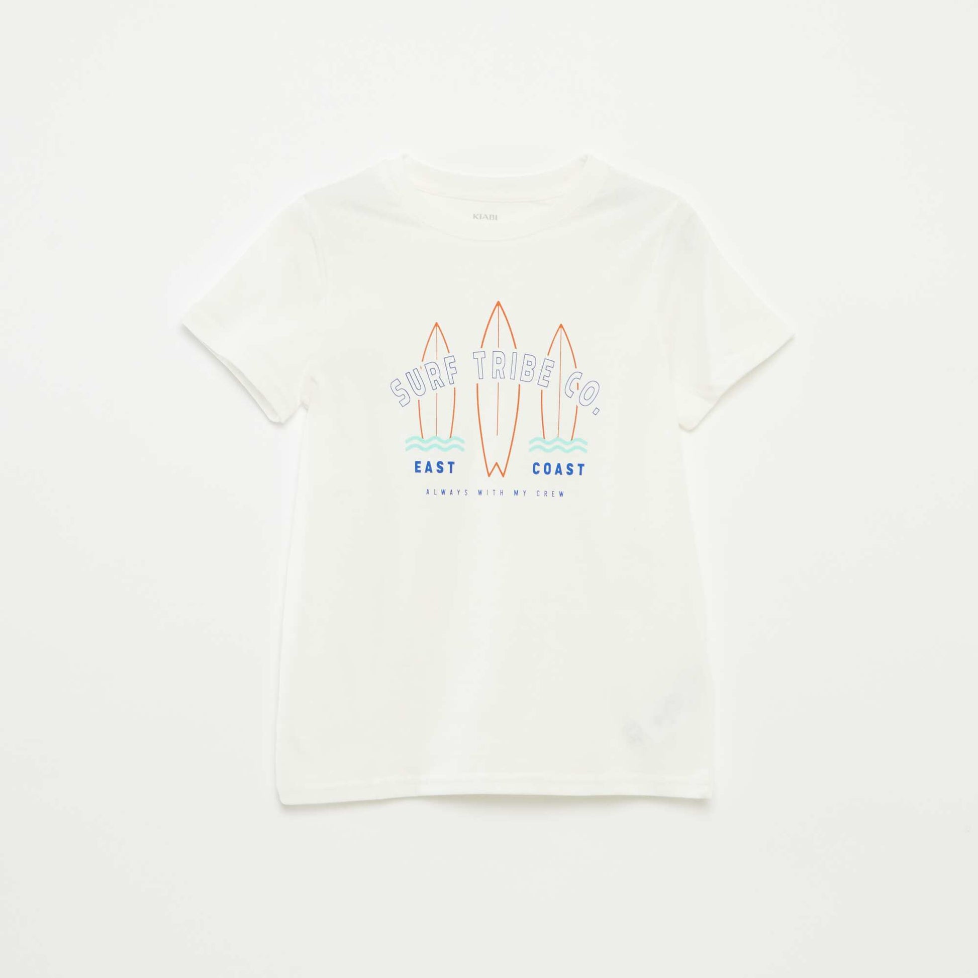 T-shirt imprimé fantaisie BLANC