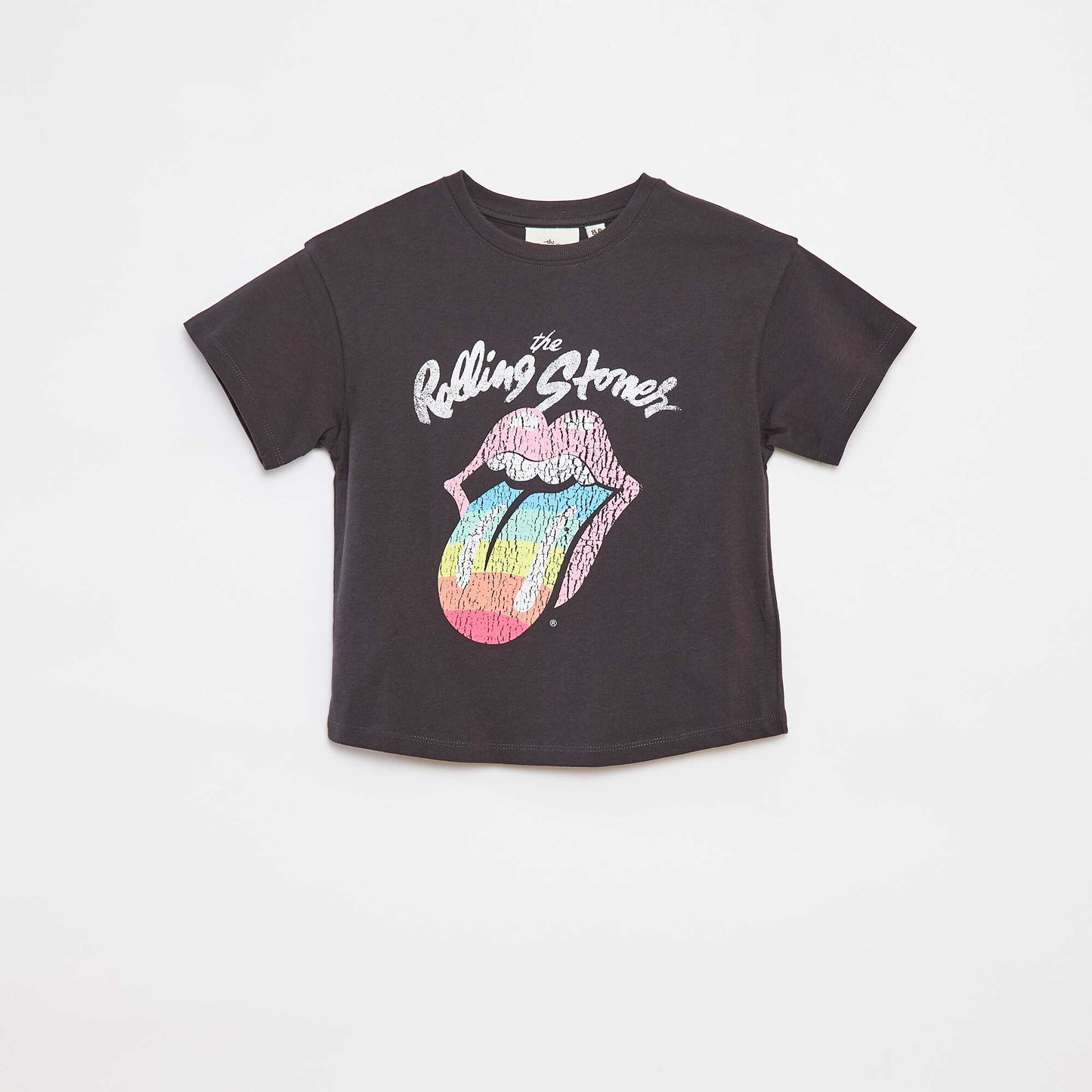 T-shirt à manches courtes 'Rolling Stones' GRIS