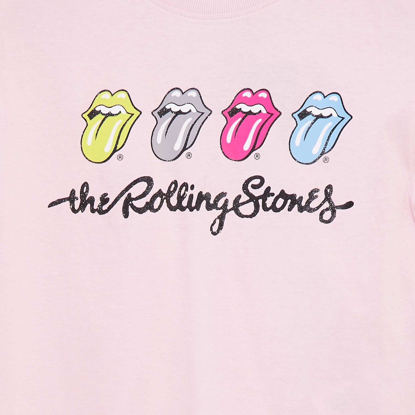 T-shirt à manches courtes 'Rolling Stones' ROSE