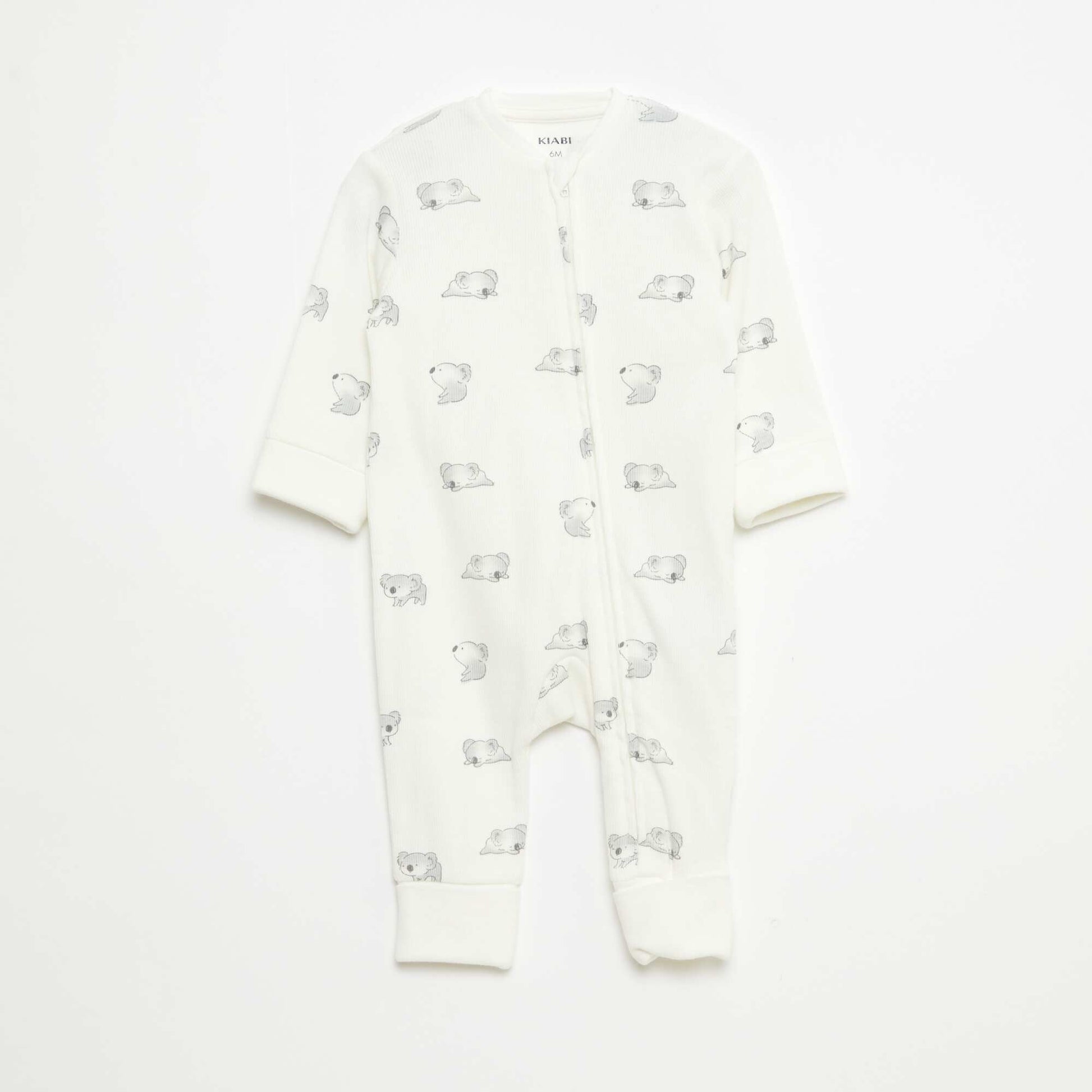 Ensemble dors-bien + bavoir + body - 3 pièces BLANC
