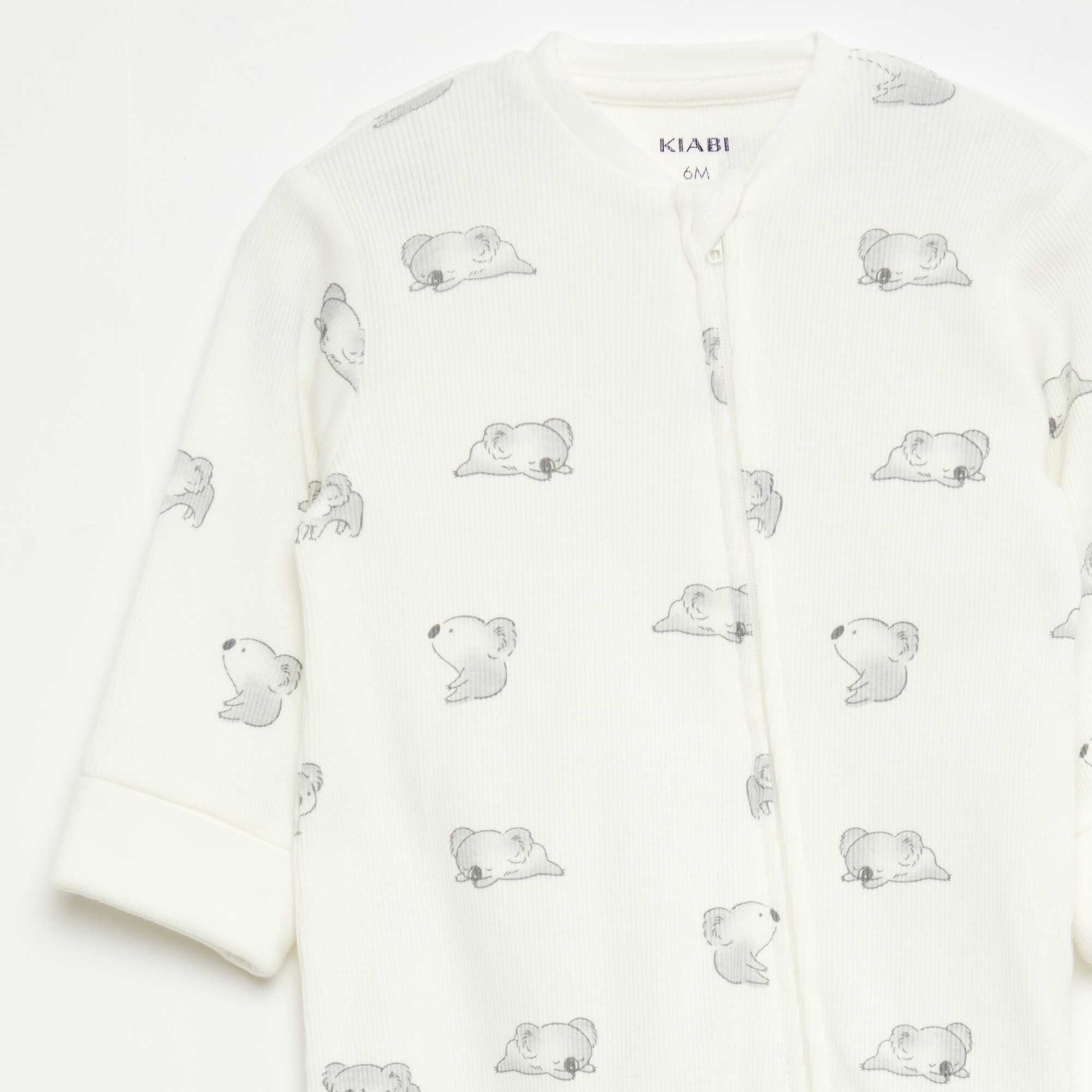 Ensemble dors-bien + bavoir + body - 3 pièces BLANC