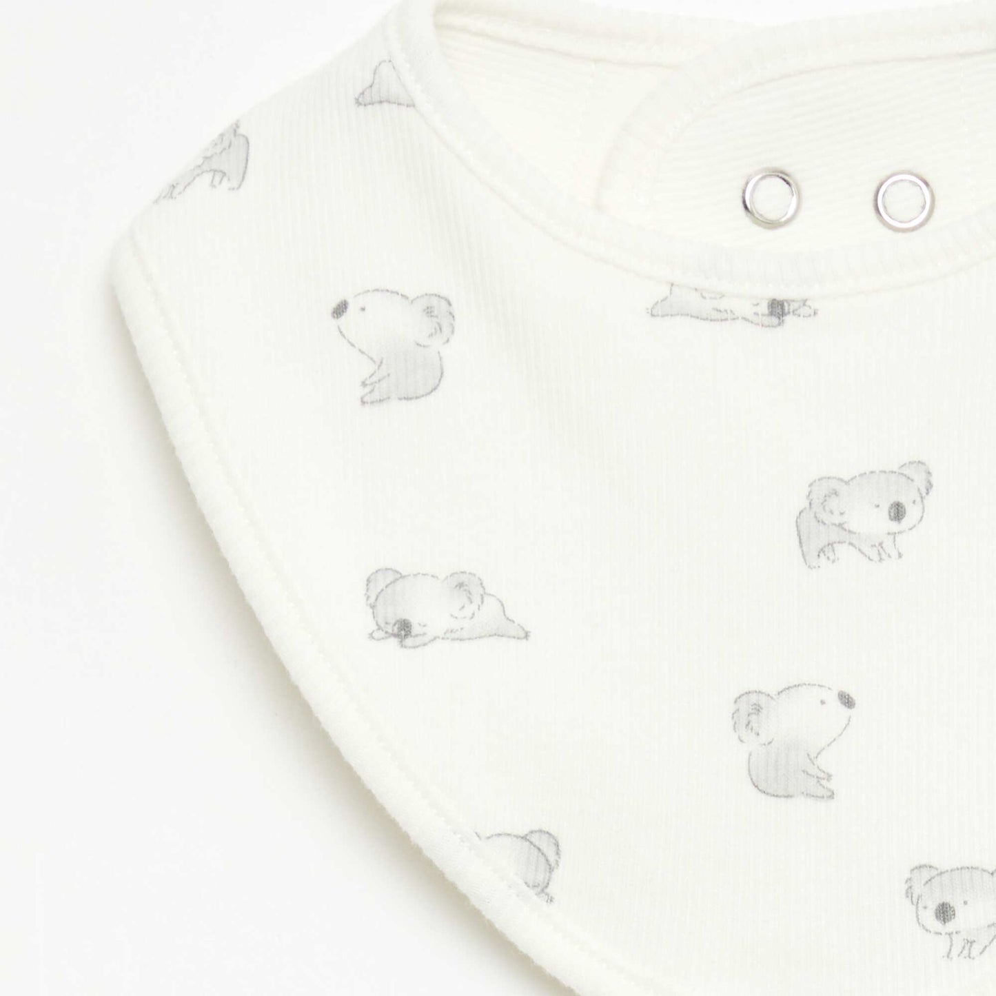 Ensemble dors-bien + bavoir + body - 3 pièces BLANC