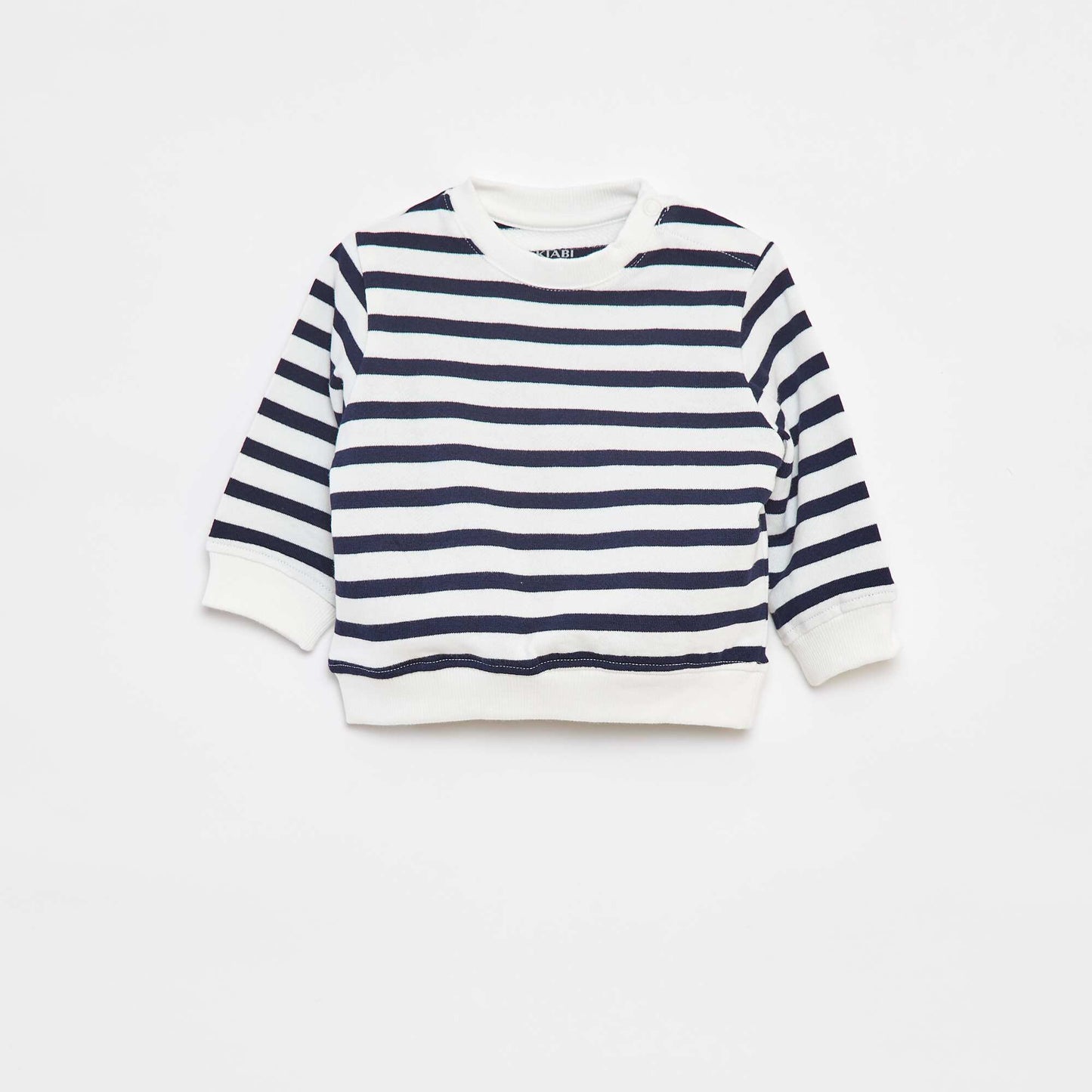 Sweat à manches longues avec print BLANC