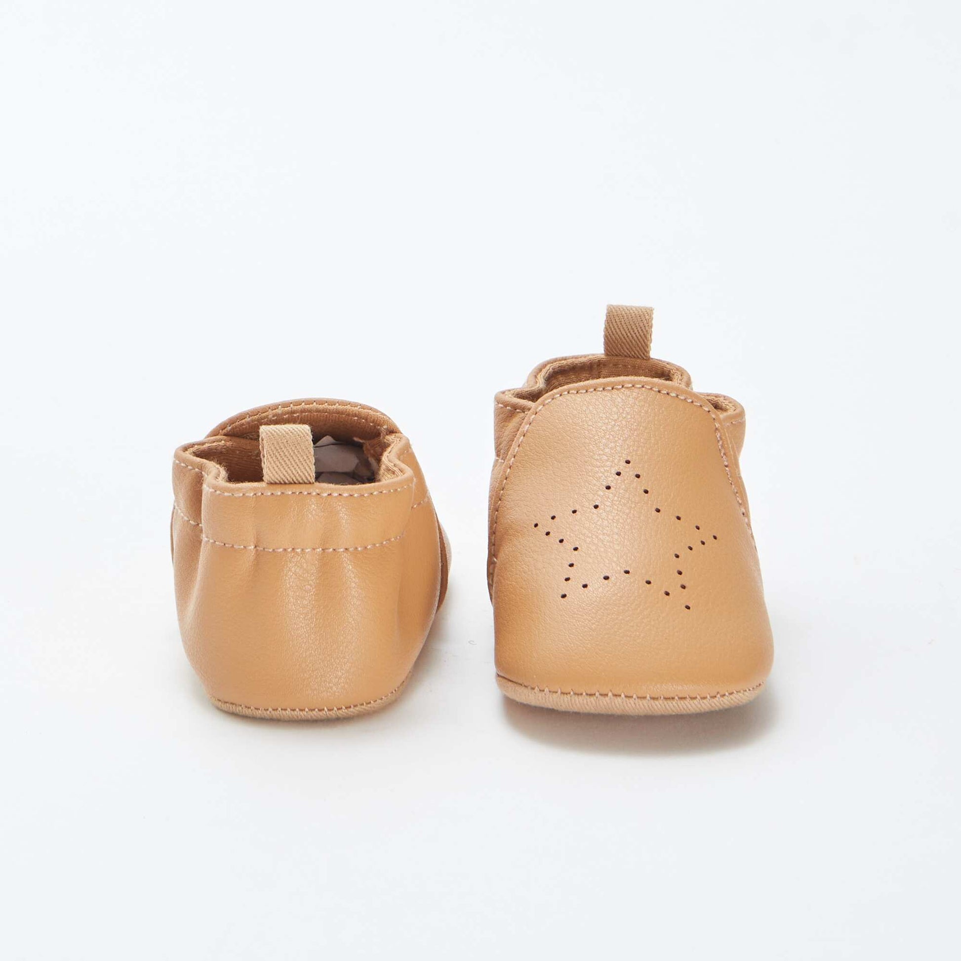 Chaussons irisés avec étoile MARRON