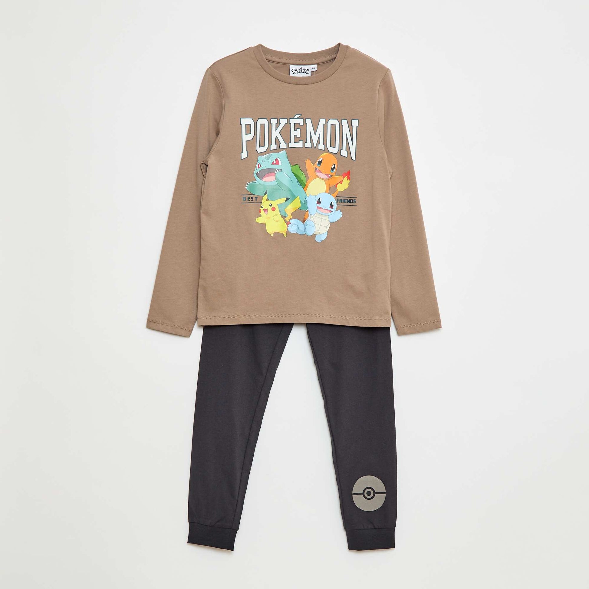 Ensemble pyjama 'Pokemon' - 2 pièces MARRON/GRIS