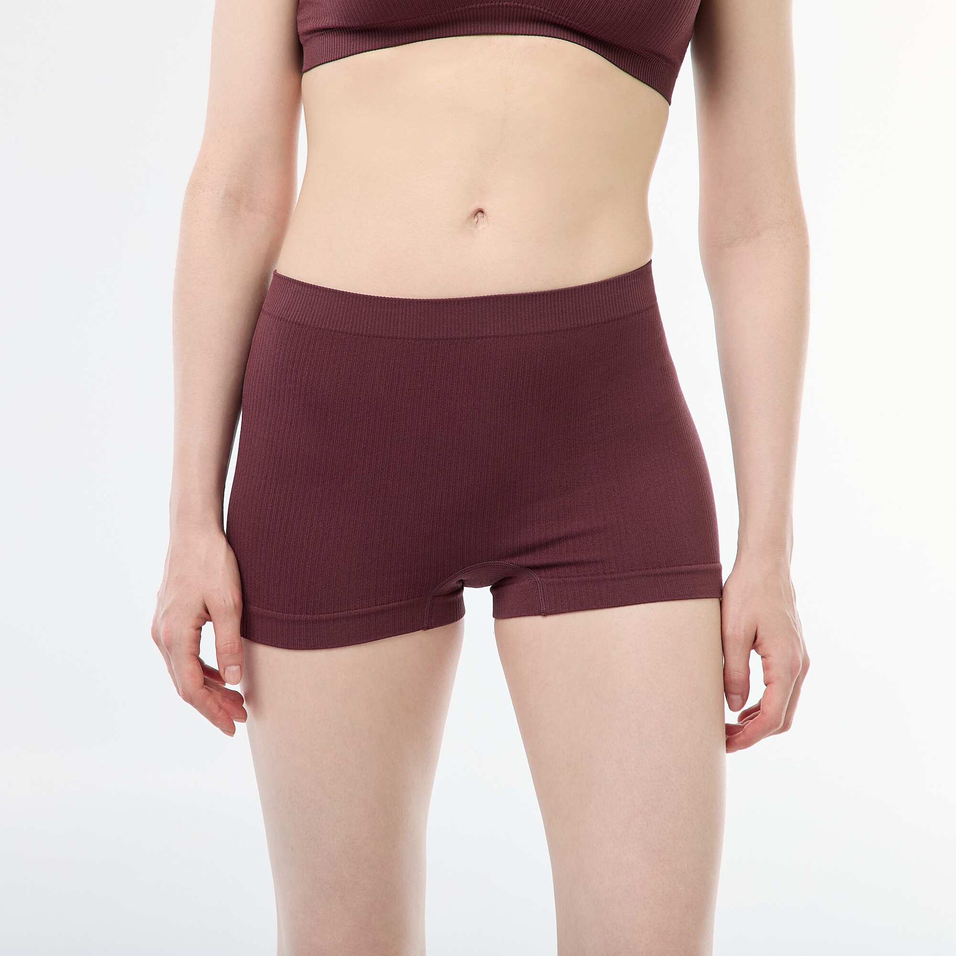 Lot de 2 shorties en maille côtelée ROSE