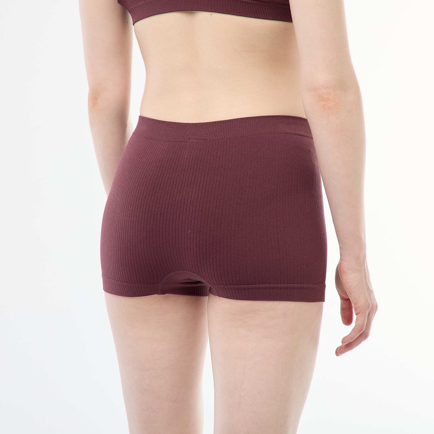 Lot de 2 shorties en maille côtelée ROSE