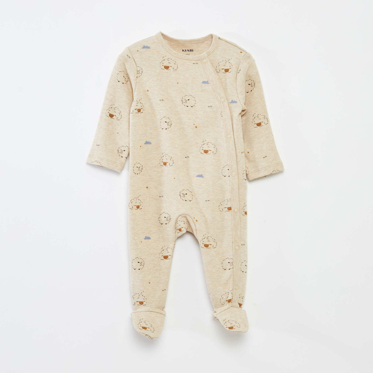Lot de 2 dors bien avec pieds et ouverture pressionnée BEIGE