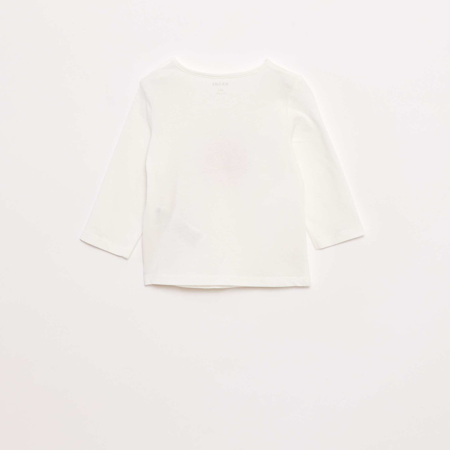 T-shirt manches longue impirmé BLANC