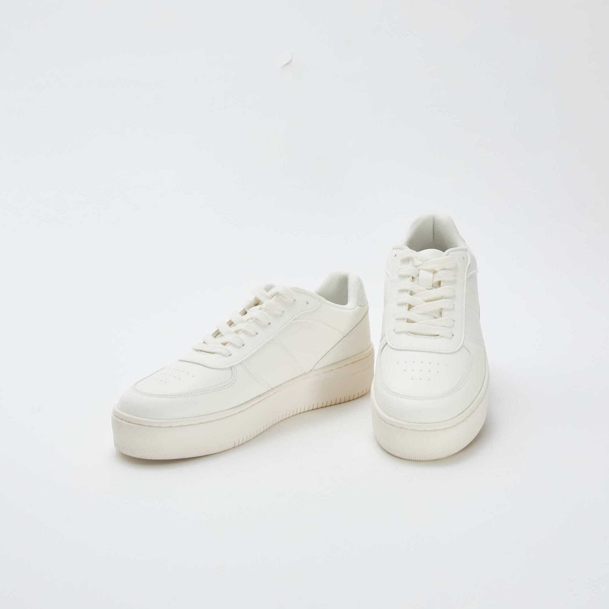 Baskets à plateforme BLANC