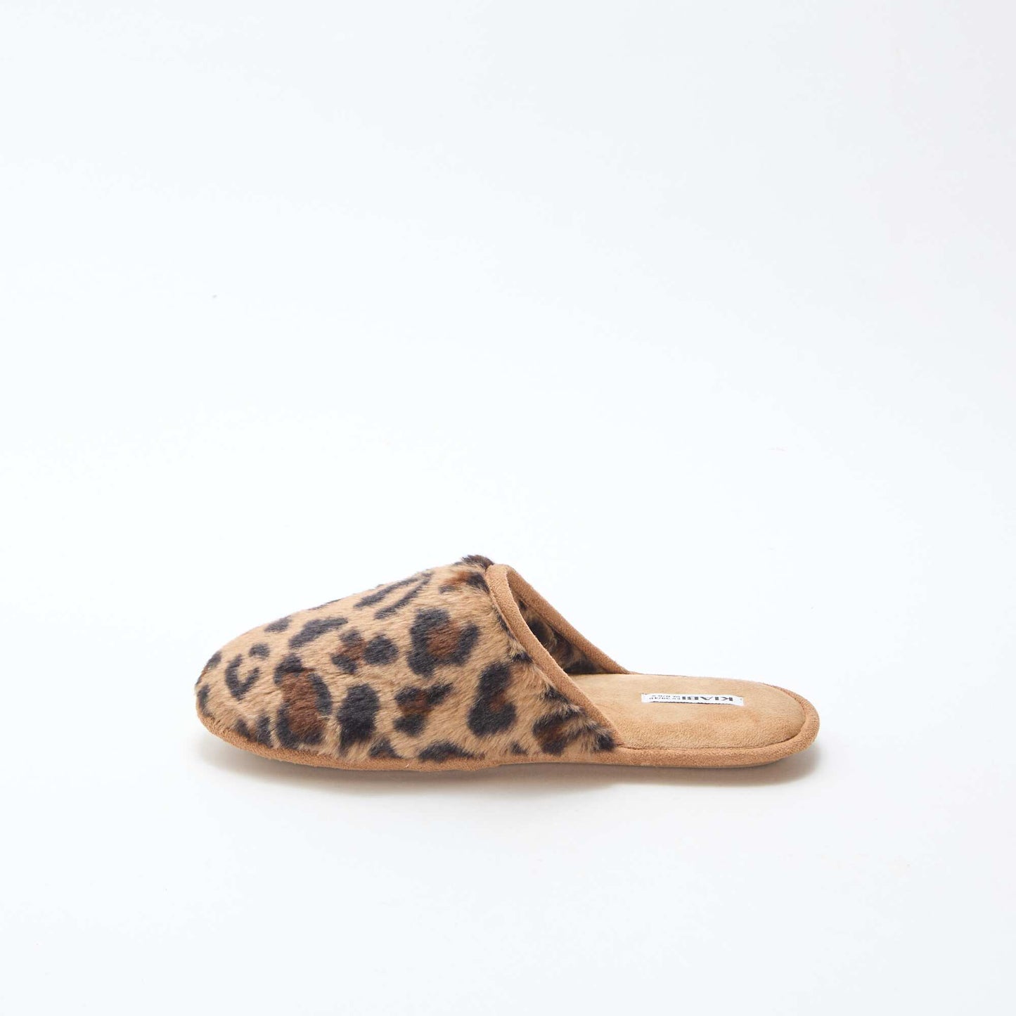 Chaussons basiques en fausse fourrure MARRON