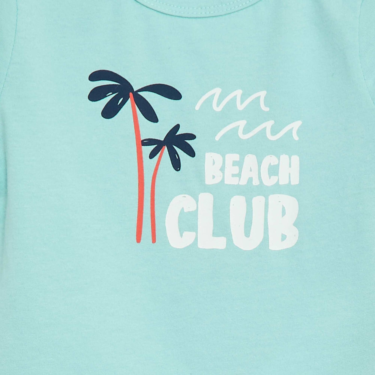 Ensemble t-shirt avec imprimé + short - 2 pièces BLEU