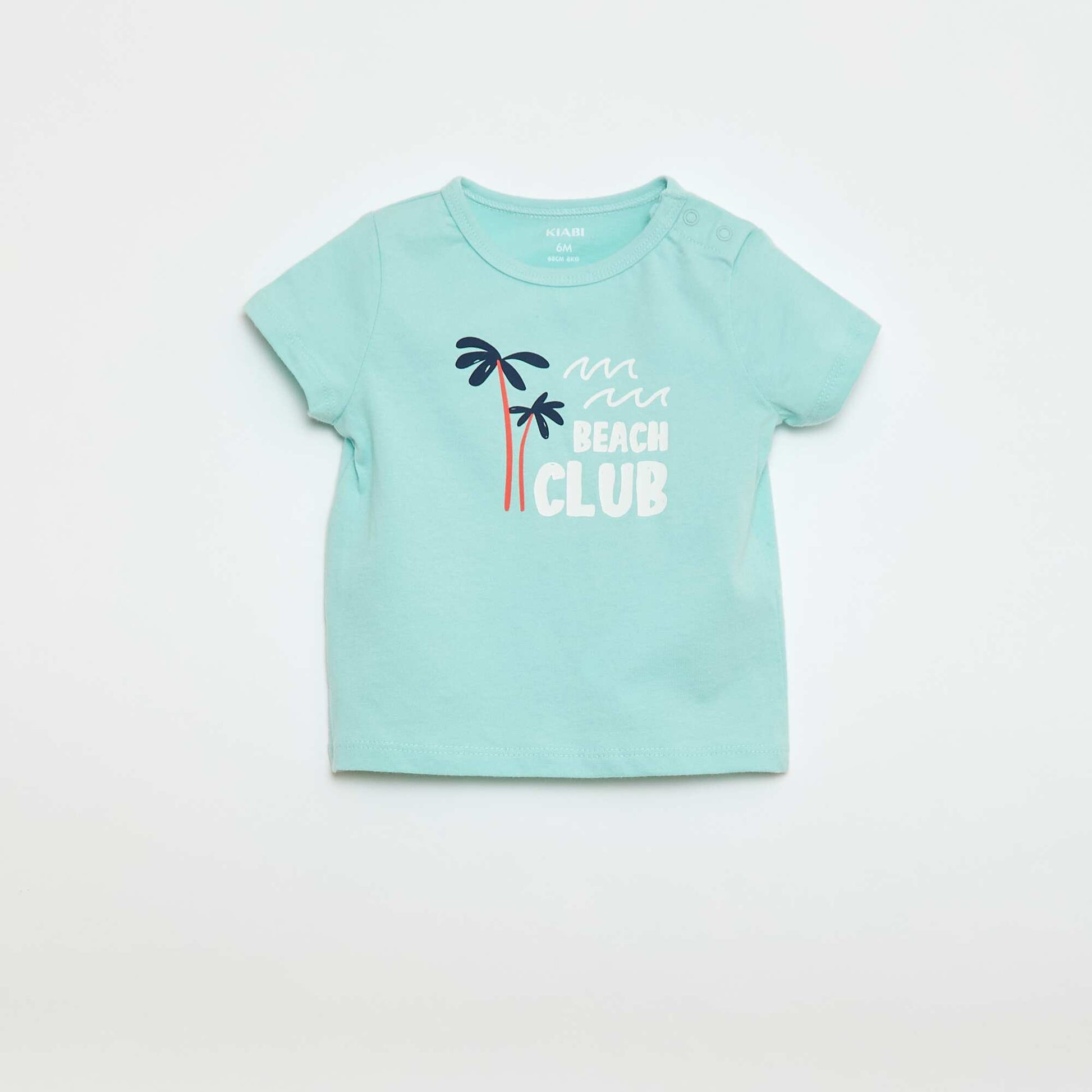 Ensemble t-shirt avec imprimé + short - 2 pièces BLEU