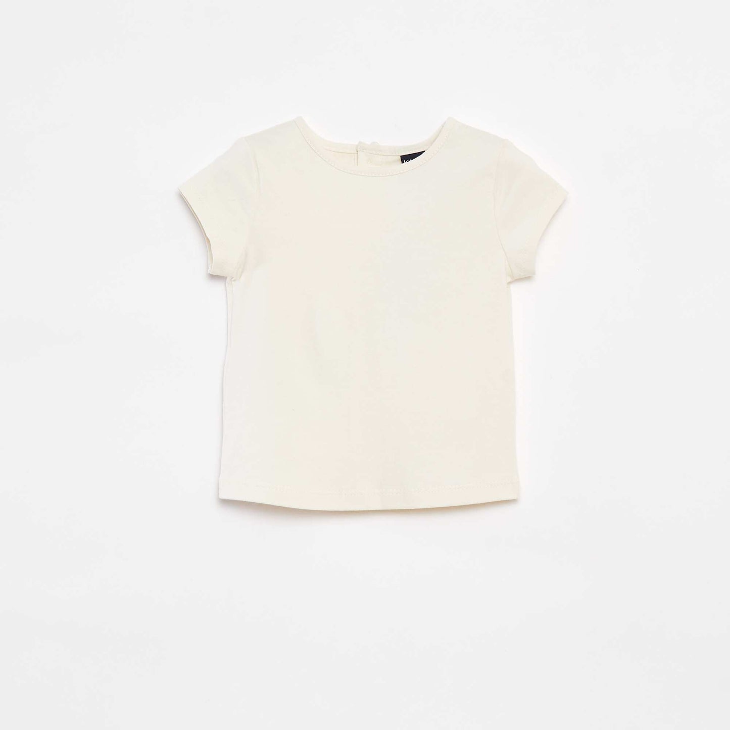 Ensemble barboteuse avec salopette + tee-shirt CRèME