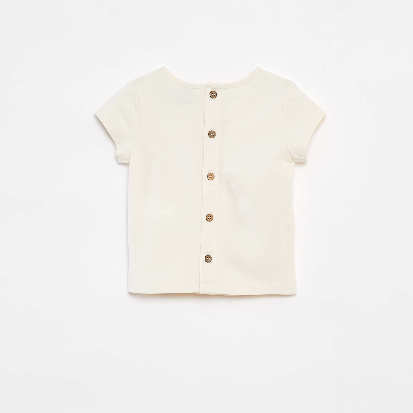 Ensemble barboteuse avec salopette + tee-shirt CRèME