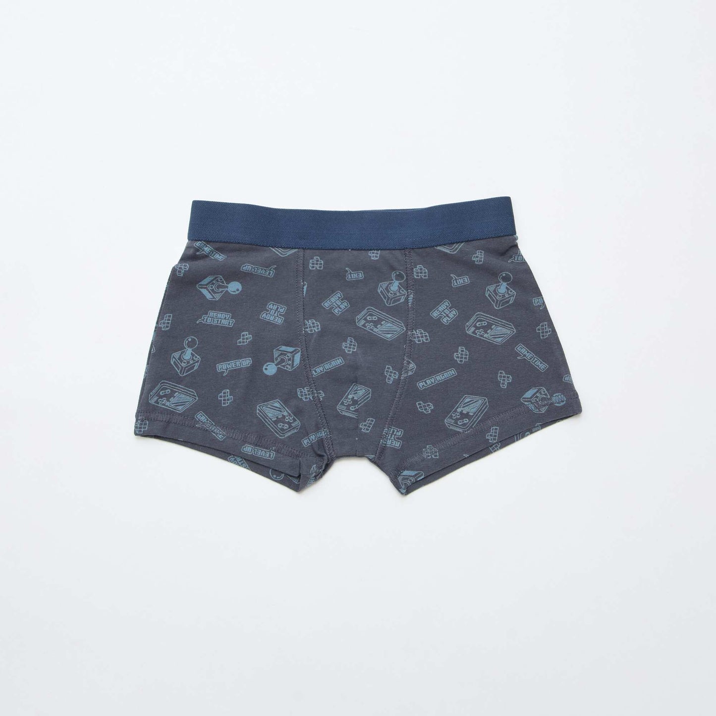 Lot de 5 boxers unis unis et imprimés GRIS